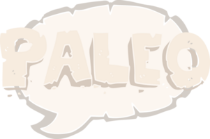 paleo plano cor ilustração do placa png