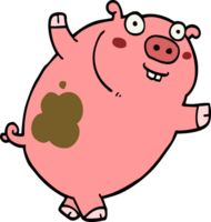 funny cartoon pig png