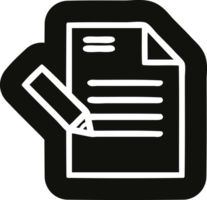 writing document icon symbol png