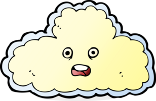 symbole de nuage de dessin animé png