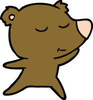 personagem de desenho animado urso png