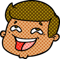 happy cartoon male face png