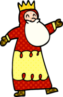 cartoon doodle wise king png