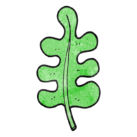 hand textured cartoon leaf png