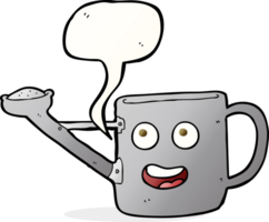 watering can cartoon with speech bubble png