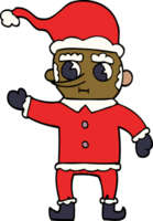 cartoon doodle christmas elf png