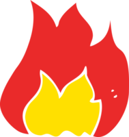 flat color illustration of fire symbol png