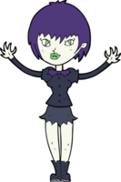 cartoon vampire girl png