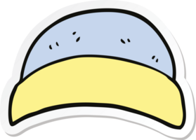 pegatina de un sombrero de dibujos animados png