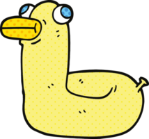 comic book style cartoon yellow ring duck png