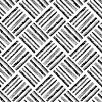 Hand drawn grunge style weaving seamless pattern. Black and white wicker texture. Geometric simple print. Modern print for textile, fabric, wallpaper, wrapping, scrapbook and packaging vector