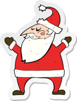 adesivo de um desenho animado papai noel png