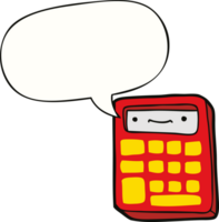 cartoon calculator with speech bubble png