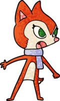 Cartoon Chipmunk mit Schal png