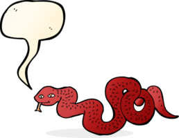 cobra de desenho animado com balão png