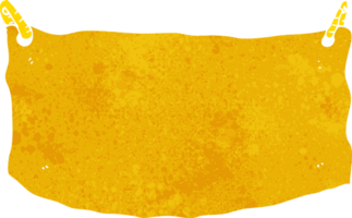 bandeira de pano de desenho animado png