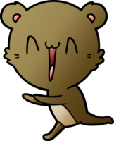 desenho de urso correndo png