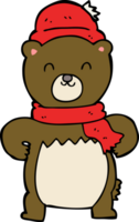 lindo oso de dibujos animados png