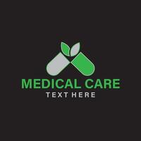 Hospital skin care clinic medical wellness dental and health logo creator vector