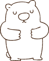 isbjörn träkol ritning png