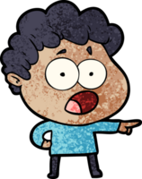 cartoon man gasping in surprise png