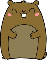 glücklicher gopher der karikatur png