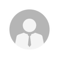 Default businessman avatar profile icon. Social media business vector