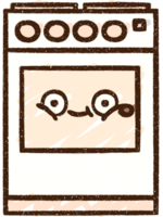 dibujo de tiza de horno electrico png