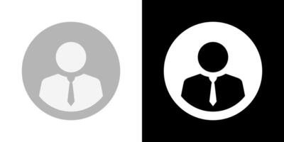 Default businessman profile photo icon. Social media business man avatar vector