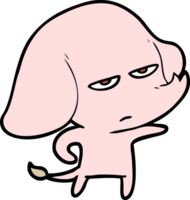 annoyed cartoon elephant png