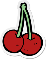 sticker of a cartoon cherries png