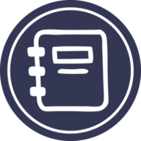 note book circular icon symbol png