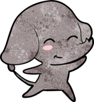 elefante bonito dos desenhos animados png