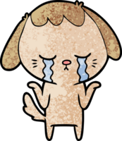 perro llorando de dibujos animados png