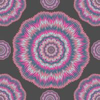seamless abstract mandala pattern vector
