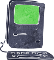 computadora vieja de dibujos animados png