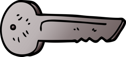 tecknad doodle metall nyckel png