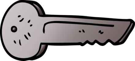 cartoon doodle metal key png