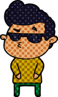 cartoon cool guy png