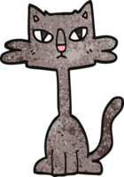 Cartoon-Doodle lustige Katze png