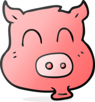 Hand gezeichnet Karikatur Schwein png