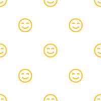 Seamless pattern with emoji, smiles, messages, social media elements. Chatting concept. Fabric texture, textile design in flat style on white background. Flat design vector