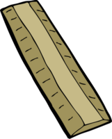 cartoon wooden ruler png