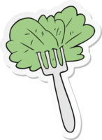 sticker van een cartoon saladebladeren png