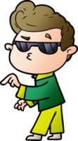 cartoon cool guy png