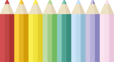 Couleur des crayons graphique illustration icône png