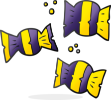 mano disegnato cartone animato Halloween caramella png