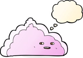 nuage de dessin animé avec bulle de pensée png