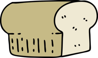 cartoon loaf of wholegrain bread png