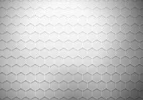 resumen 3d futurista blanco negro color antecedentes con hexágonos. superficie polígono modelo con lujo hexágono papel textura y futurista negocio. vector